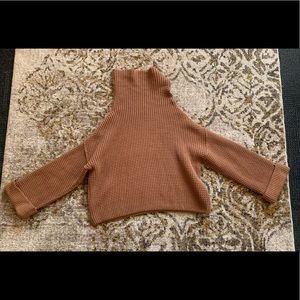 Free people turtle neck knit sweater
